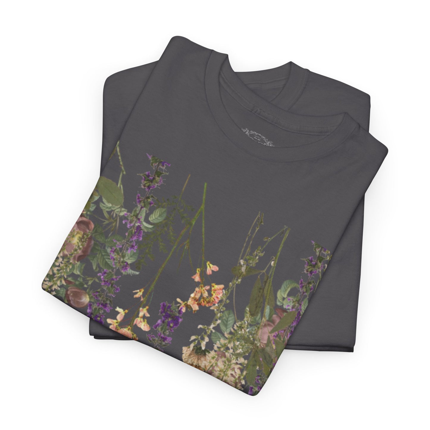 Floral Graphic Cotton Tee for Women