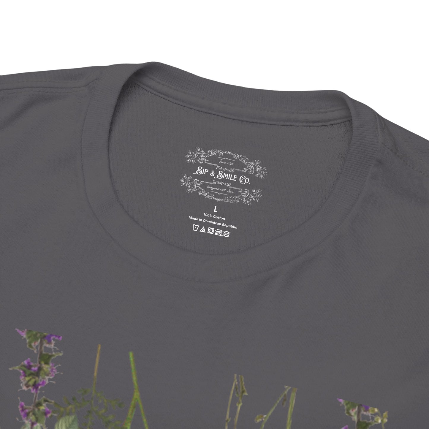 Floral Graphic Cotton Tee for Women