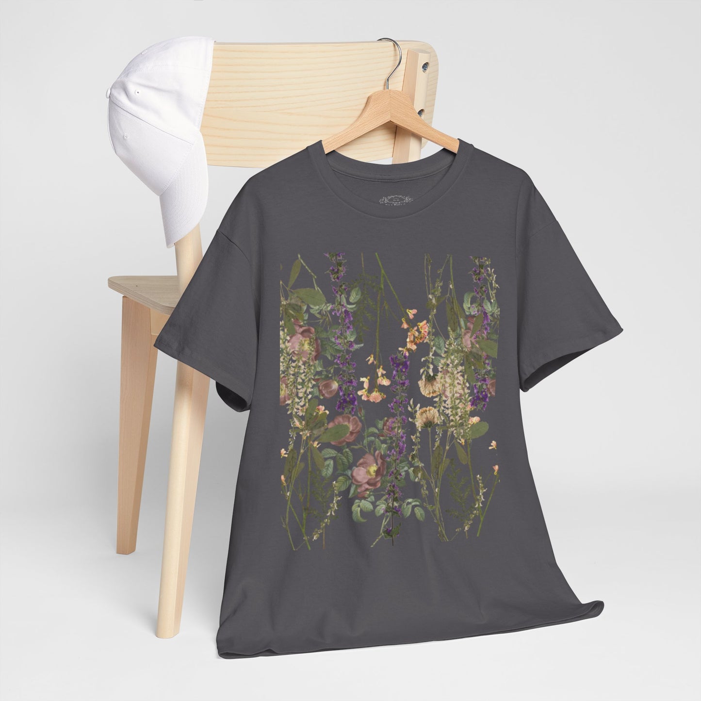 Floral Graphic Cotton Tee for Women