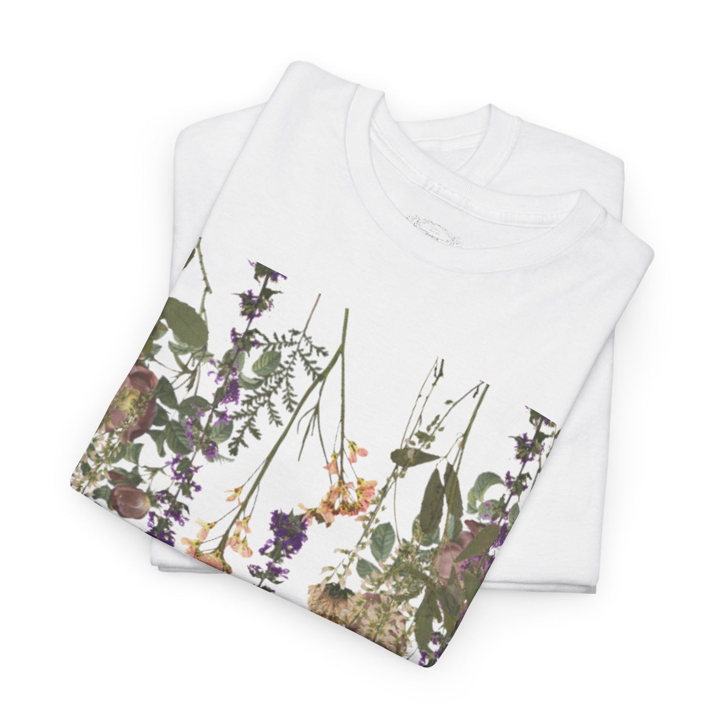 Floral Graphic Cotton Tee for Women