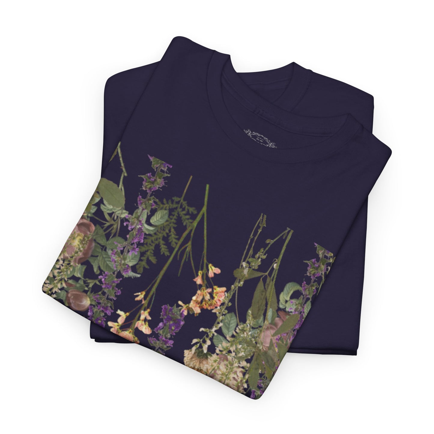 Floral Graphic Cotton Tee for Women