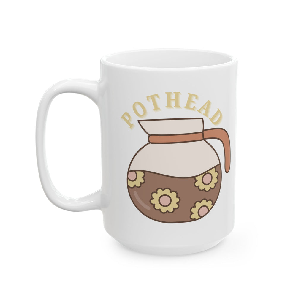 Floral Pothead 15oz Ceramic Mug