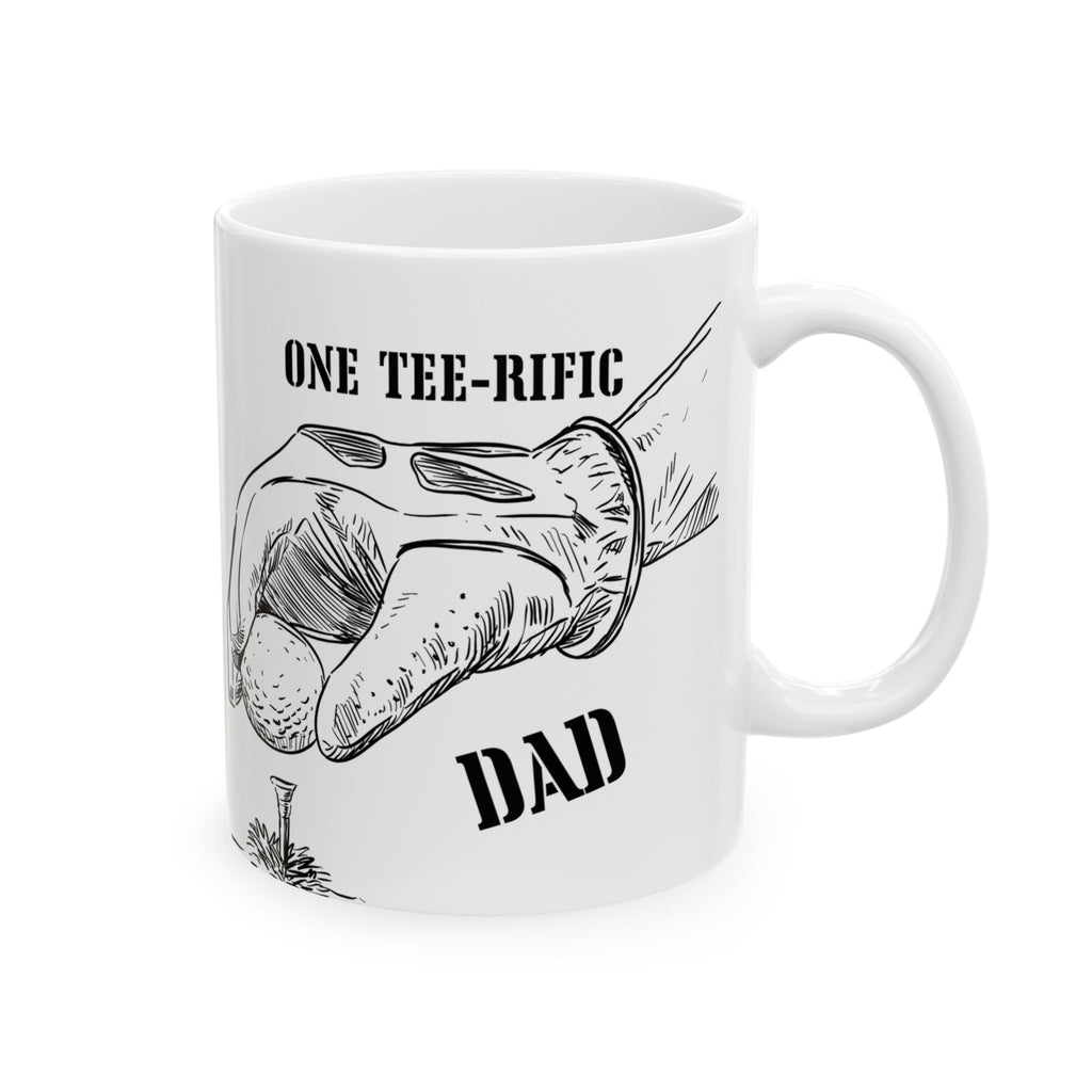 One Tee-rific Dad Ceramic 11oz Golf Mug