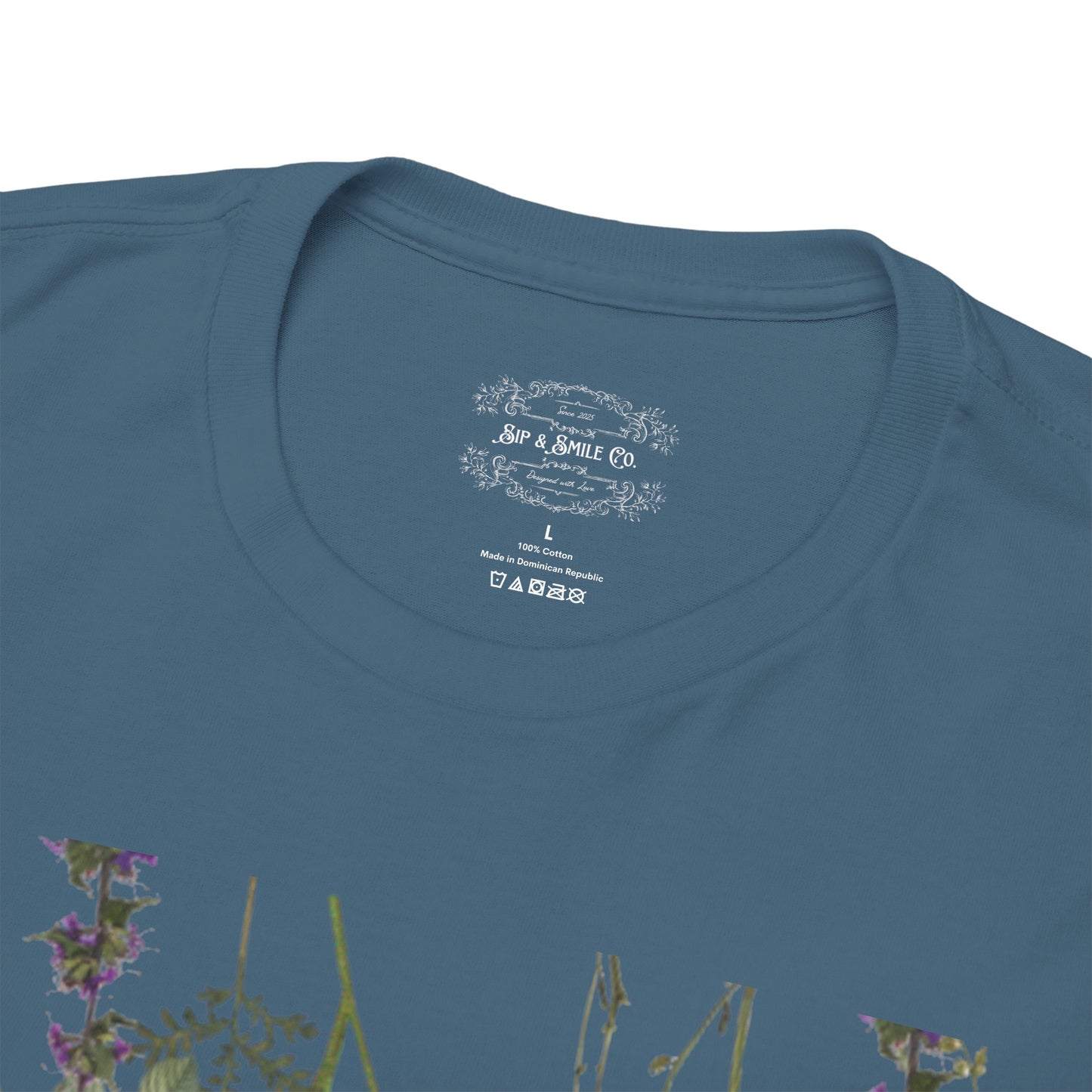 Floral Graphic Cotton Tee for Women