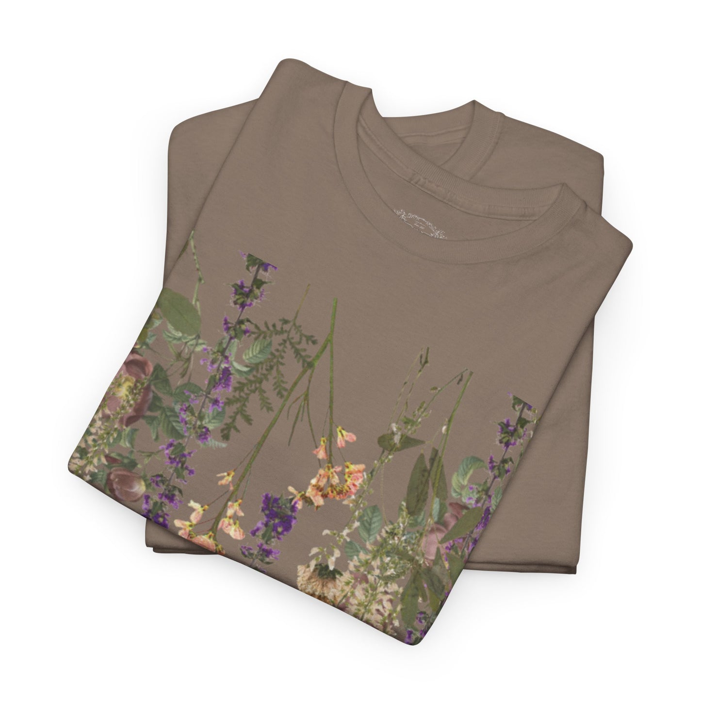 Floral Graphic Cotton Tee for Women