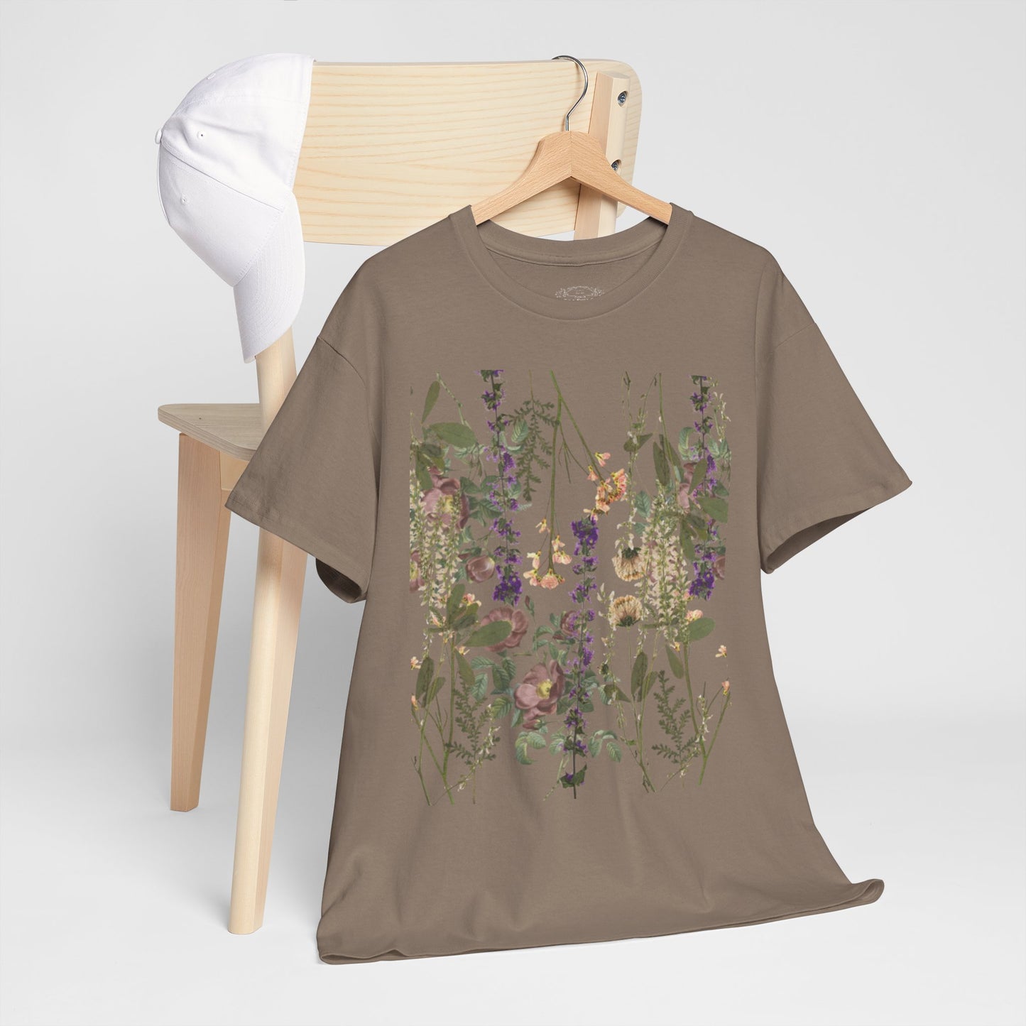 Floral Graphic Cotton Tee for Women