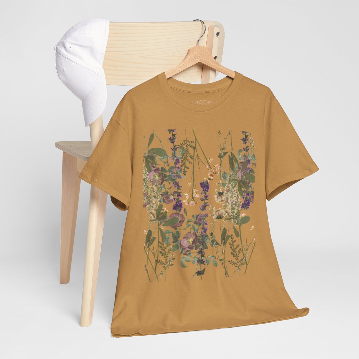 Floral Graphic Cotton Tee for Women