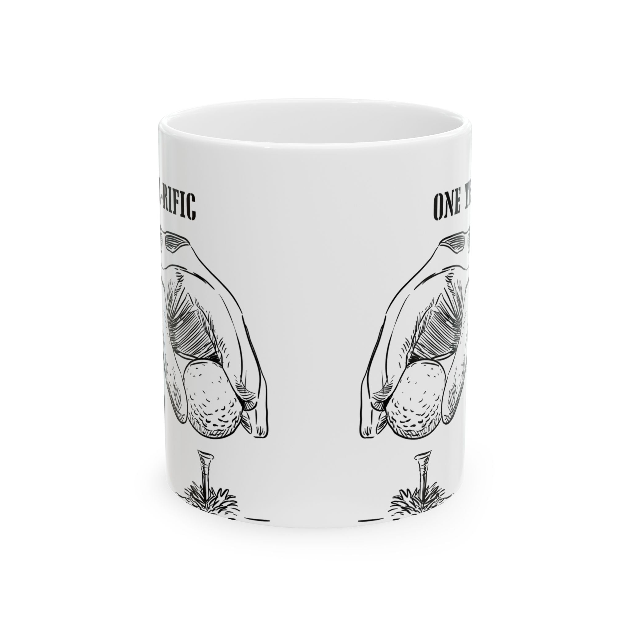 One Tee-rific Dad Ceramic 11oz Golf Mug