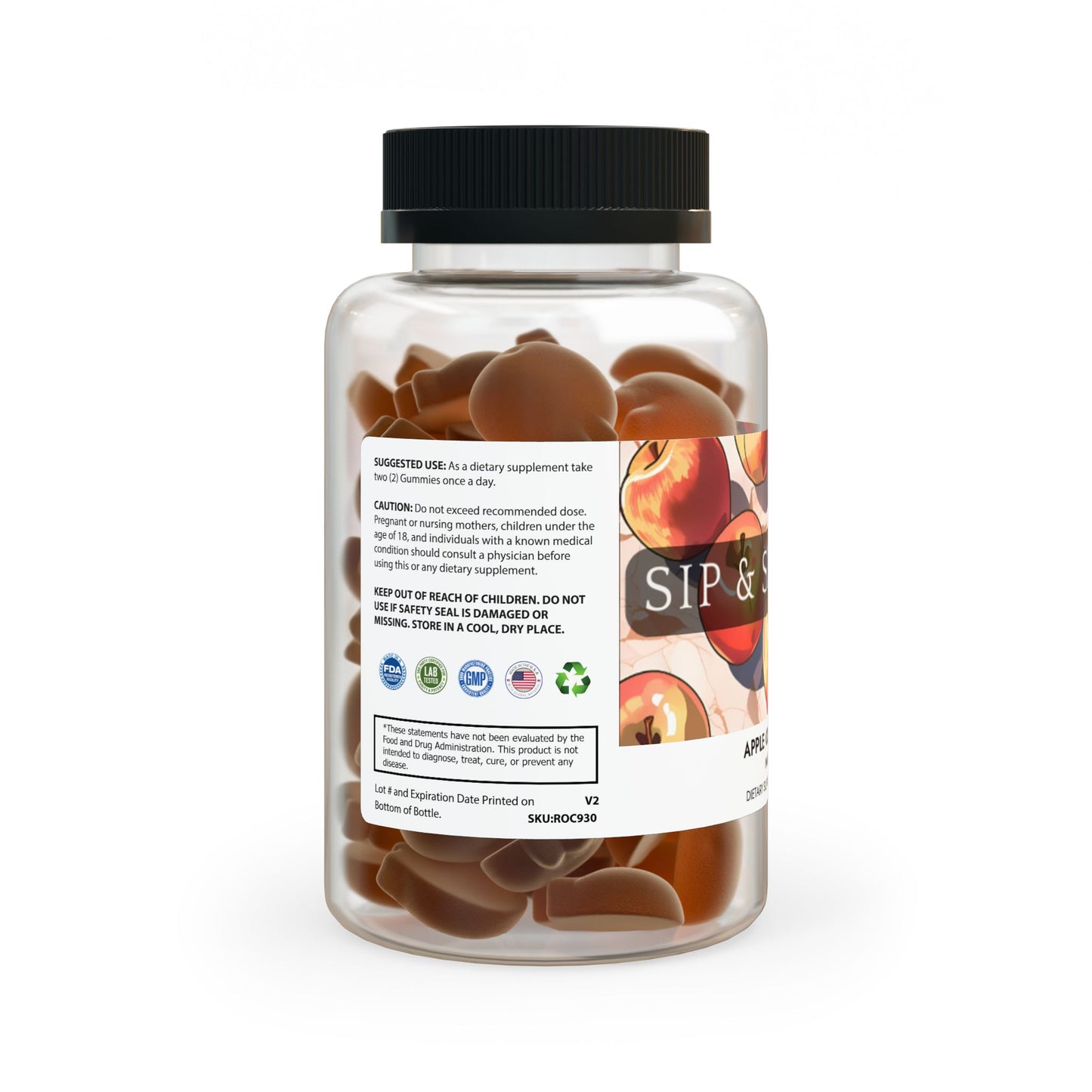 Sip & Smile Co. Apple Cider Vinegar Gummies (60 Gummies)