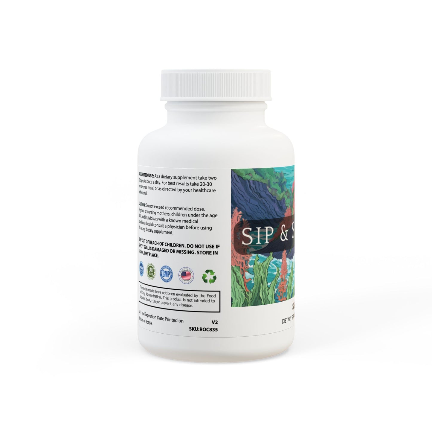 Sip & Smile Co. Sea Moss Supplement (60 Capsules)