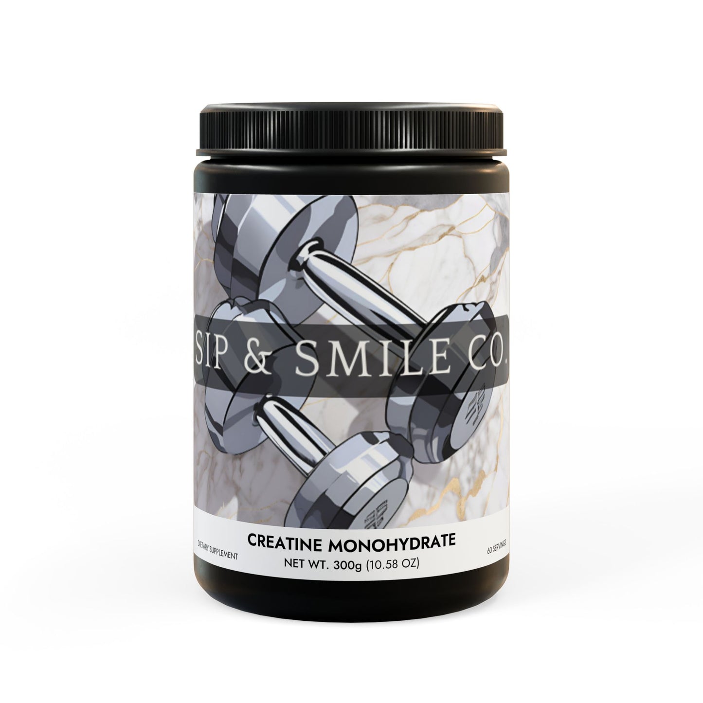 Sip & Smile Co. Flavorless Creatine Supplement (10.58oz)