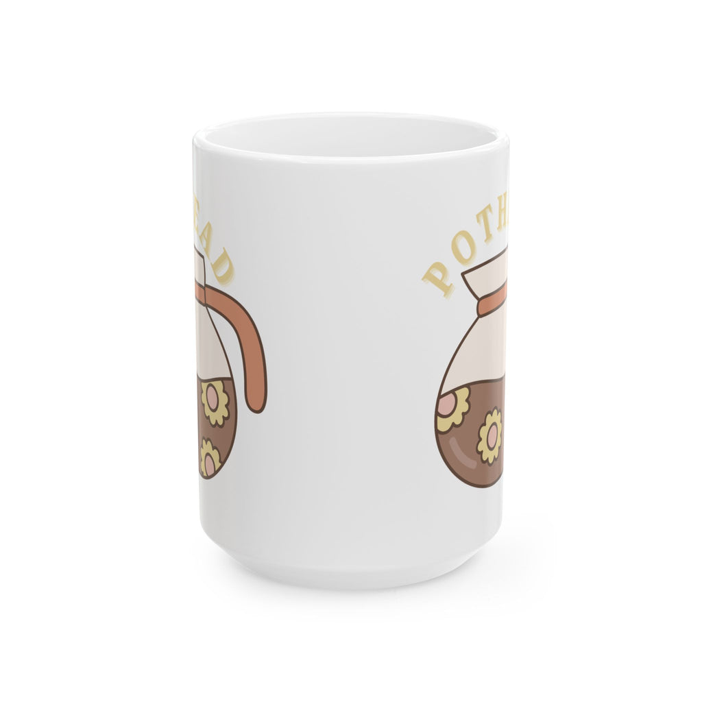 Floral Pothead 15oz Ceramic Mug