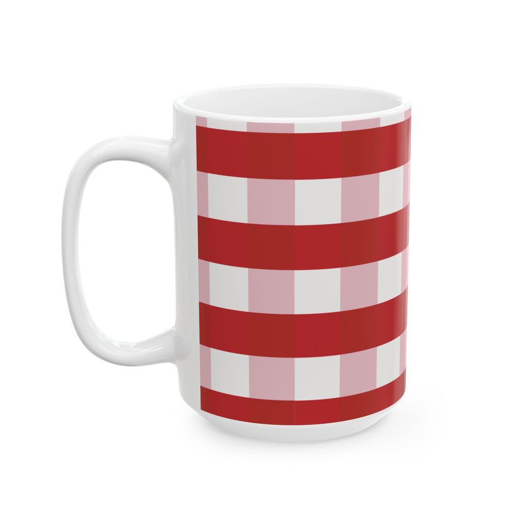 Well Plaid 15oz Ceramic Christmas Mug