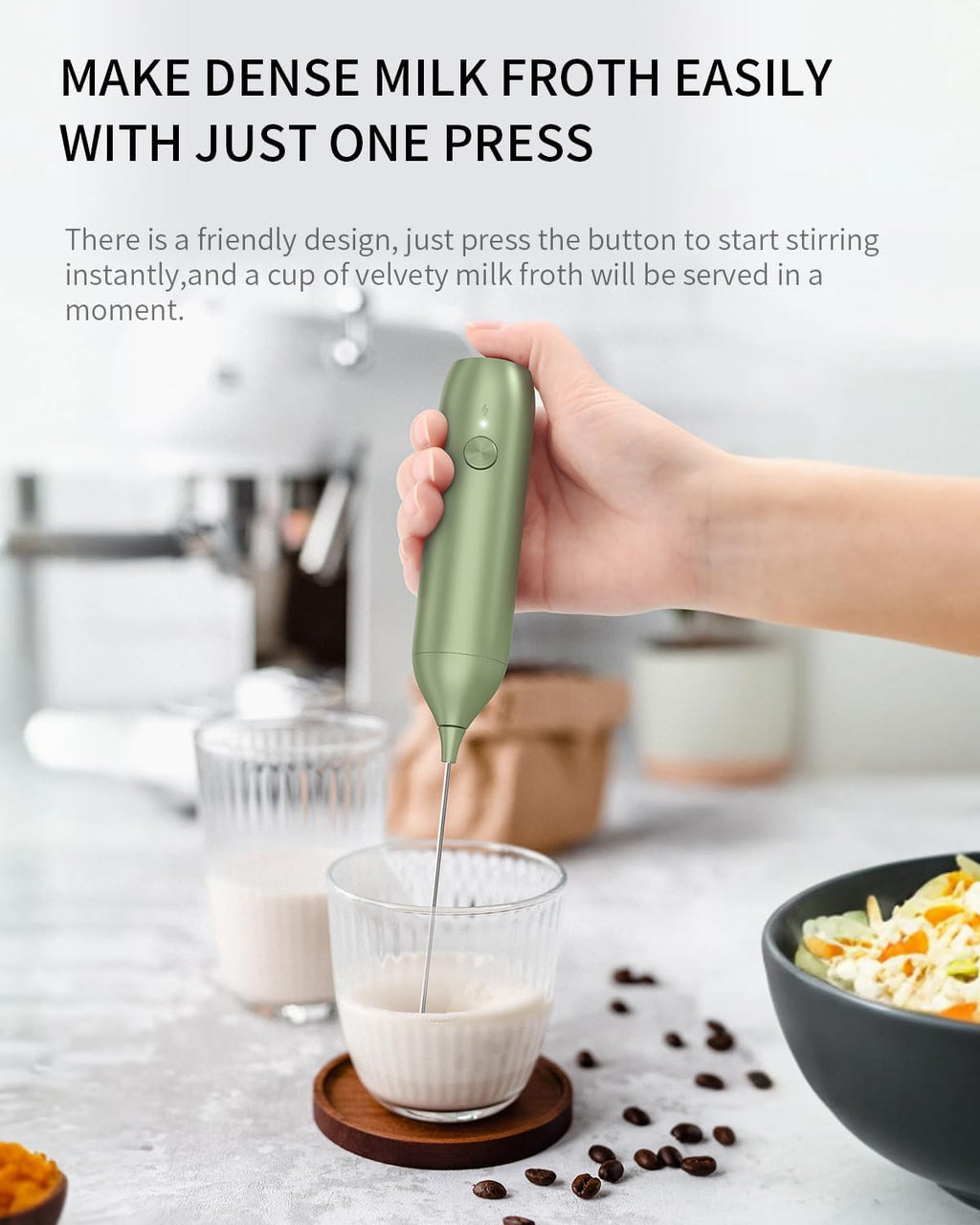 Rechargeable Milk Frother