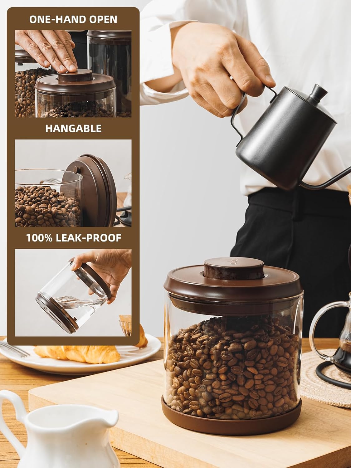 Large 18oz Airtight Coffee Canister