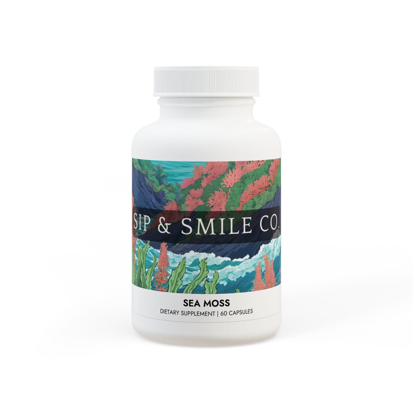 Sip & Smile Co. Sea Moss Supplement (60 Capsules)