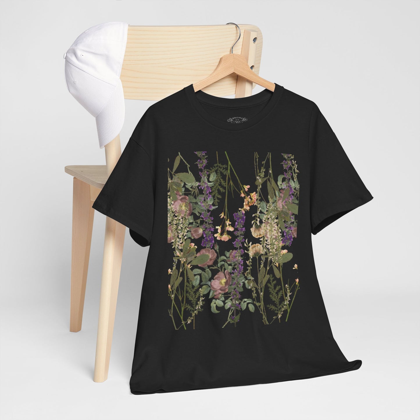 Floral Graphic Cotton Tee for Women