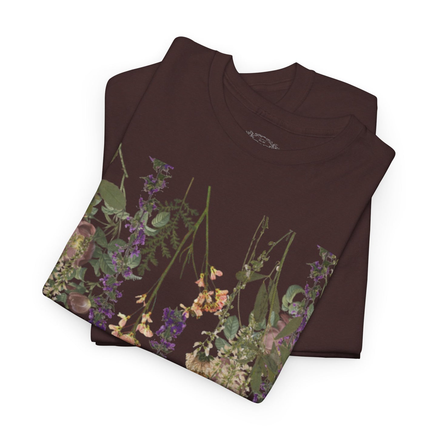 Floral Graphic Cotton Tee for Women