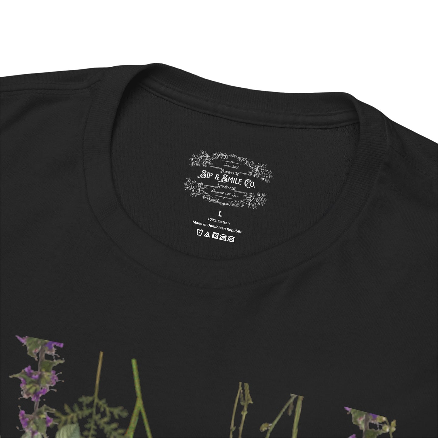 Floral Graphic Cotton Tee for Women